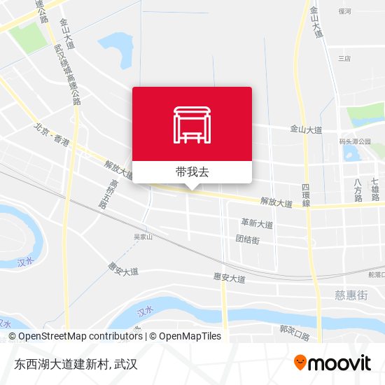 东西湖大道建新村地图