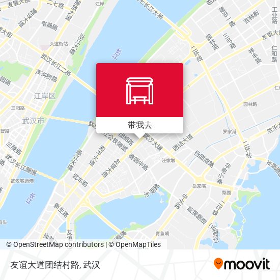 友谊大道团结村路地图