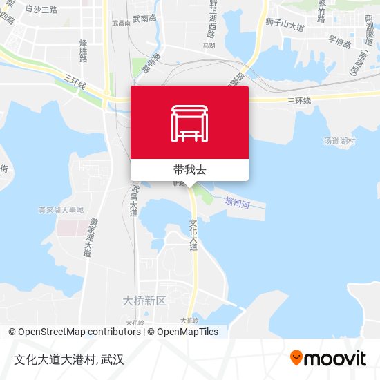 文化大道大港村地图