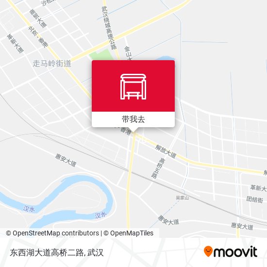 东西湖大道高桥二路地图