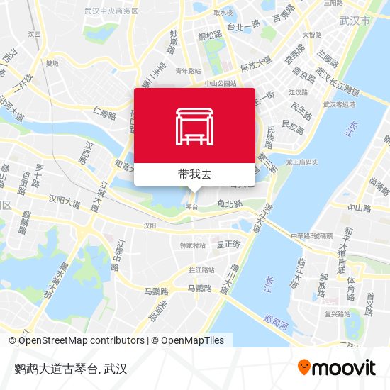 鹦鹉大道古琴台地图