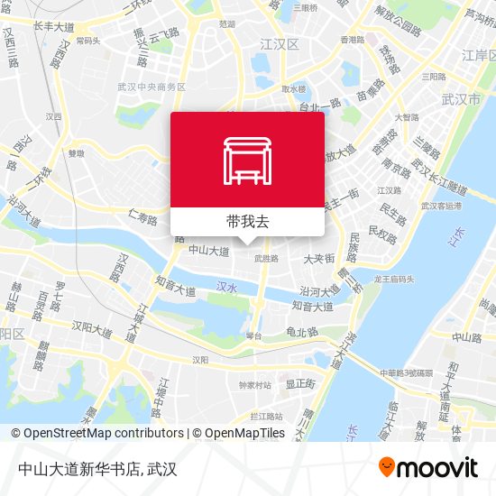 中山大道新华书店地图