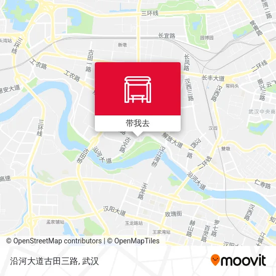 沿河大道古田三路地图
