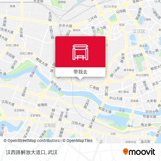 汉西路解放大道口地图