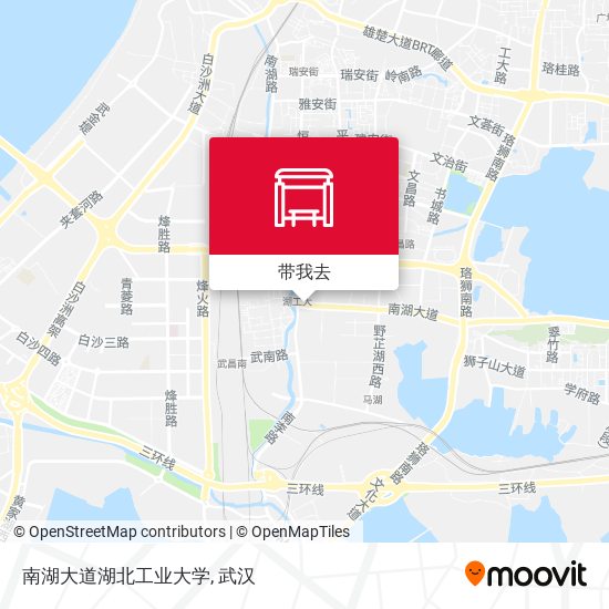 南湖大道湖北工业大学地图