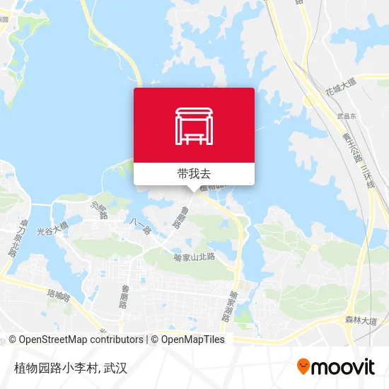 植物园路小李村地图