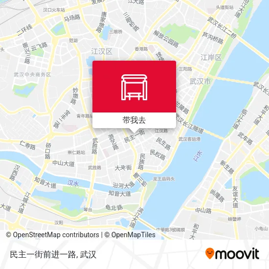 民主一街前进一路地图
