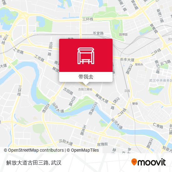 解放大道古田三路地图