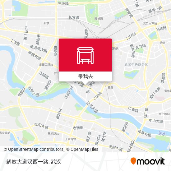 解放大道汉西一路地图