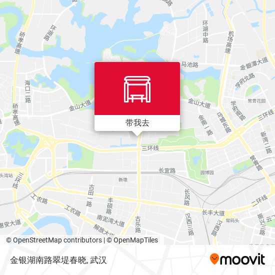 金银湖南路翠堤春晓地图