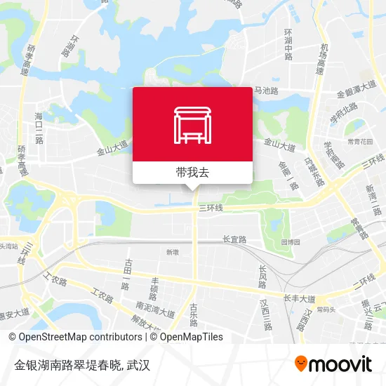 金银湖南路翠堤春晓地图