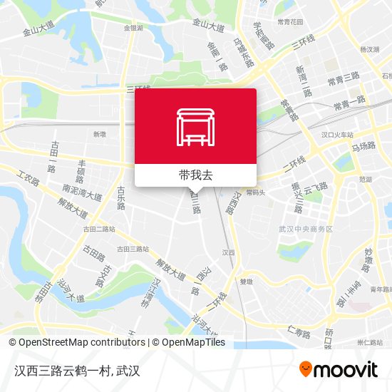 汉西三路云鹤一村地图