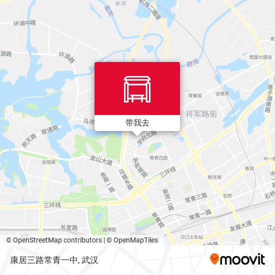 康居三路常青一中地图