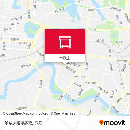 解放大道易家墩地图