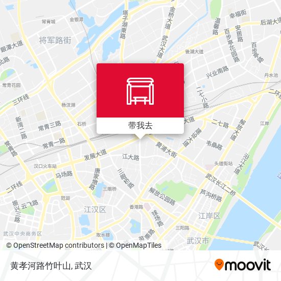 黄孝河路竹叶山地图