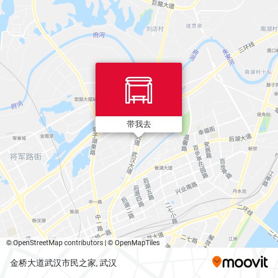 金桥大道武汉市民之家地图