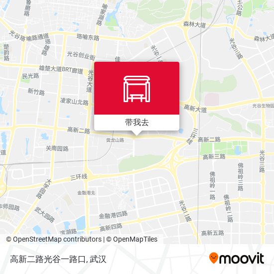 高新二路光谷一路口地图