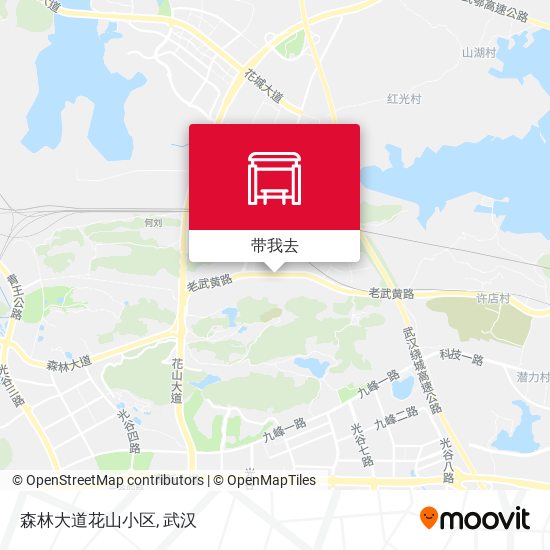 森林大道花山小区地图