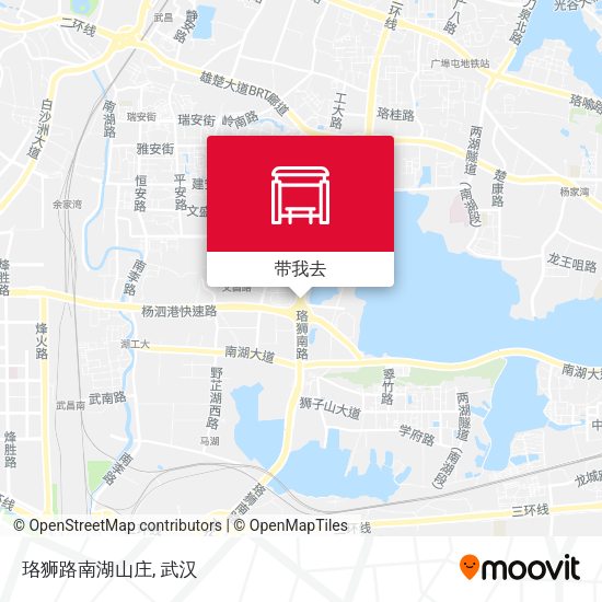珞狮路南湖山庄地图