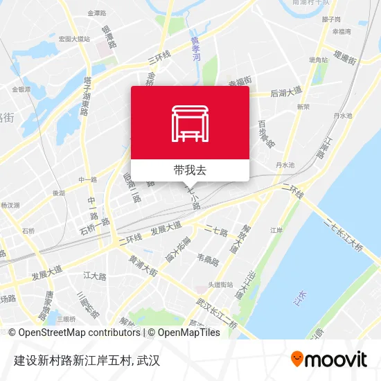 建设新村路新江岸五村地图