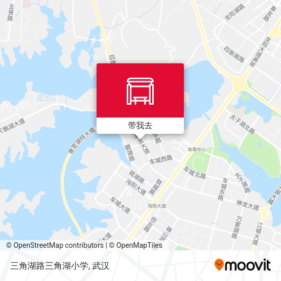 三角湖路三角湖小学地图