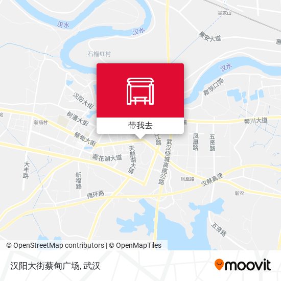 汉阳大街蔡甸广场地图