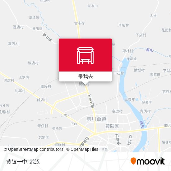 黄陂一中地图