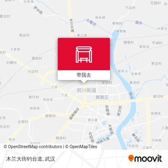 木兰大街钓台道地图