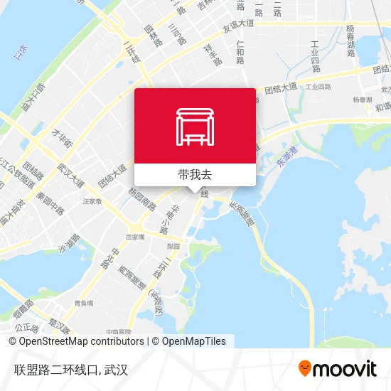 联盟路二环线口地图