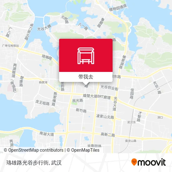 珞雄路光谷步行街地图