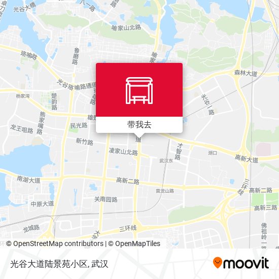 光谷大道陆景苑小区地图