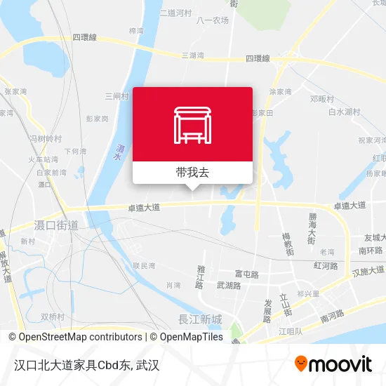 汉口北大道家具Cbd东地图