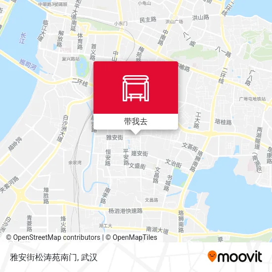 雅安街松涛苑南门地图