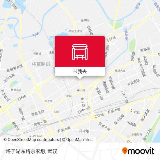 塔子湖东路余家墩地图