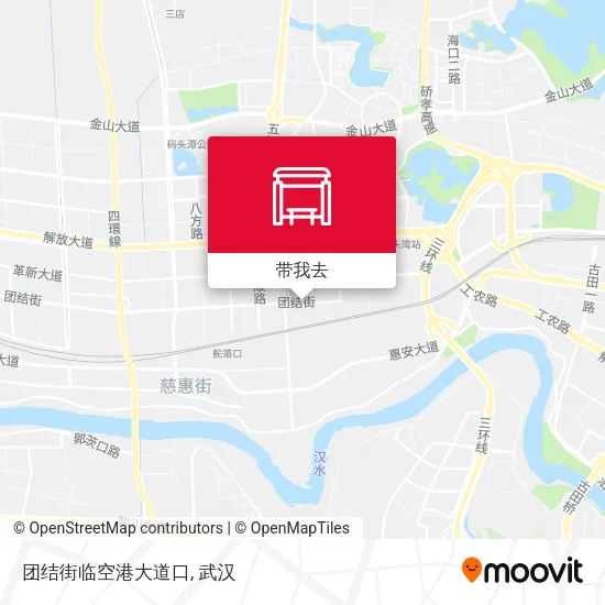 团结街临空港大道口地图