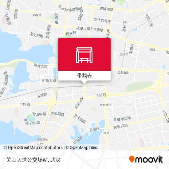 关山大道公交场站地图