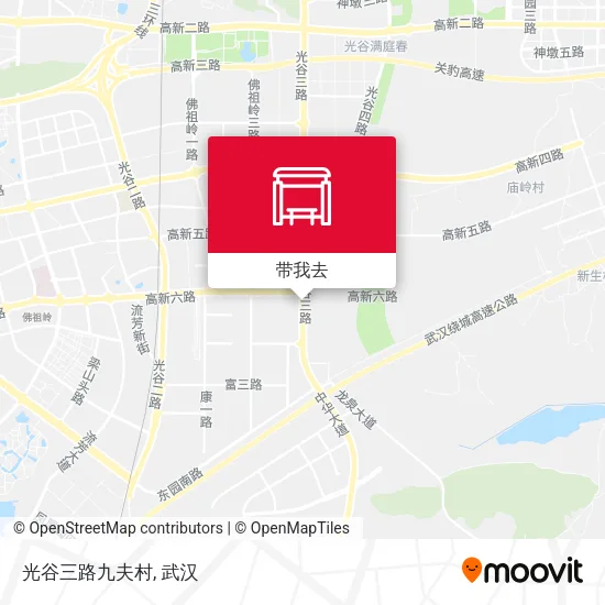 光谷三路九夫村地图