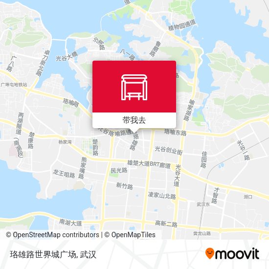 珞雄路世界城广场地图