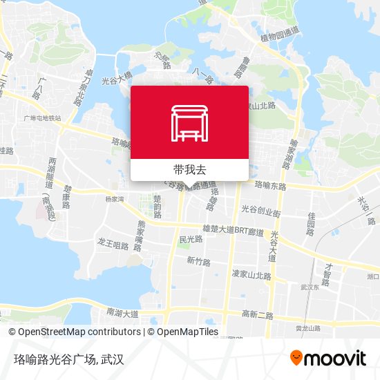 珞喻路光谷广场地图