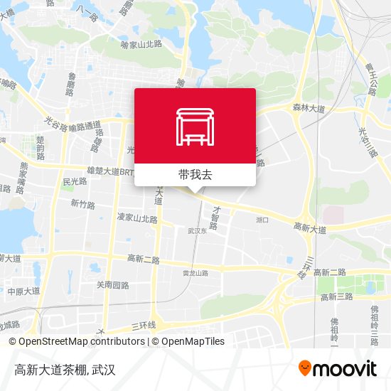 高新大道茶棚地图