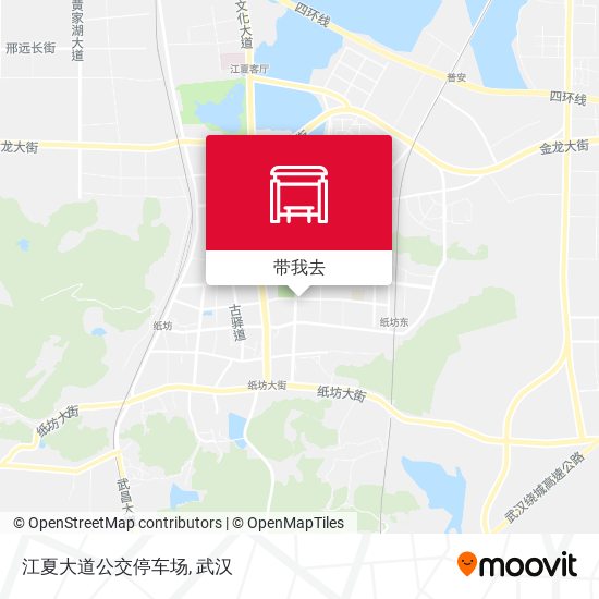 江夏大道公交停车场地图