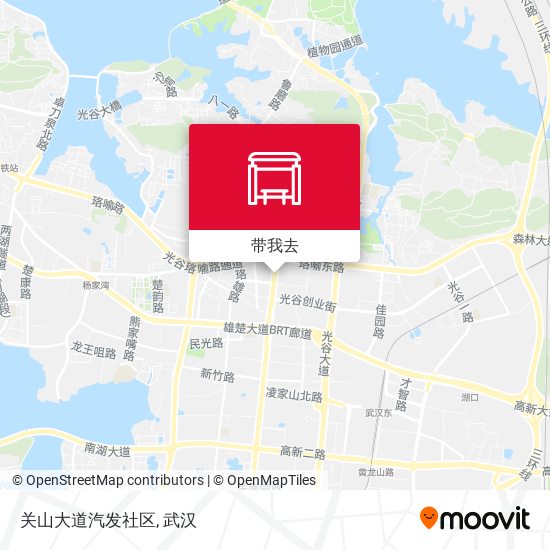 关山大道汽发社区地图