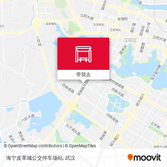 海宁皮革城公交停车场站地图