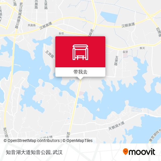 知音湖大道知音公园地图