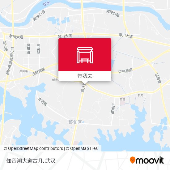知音湖大道古月地图