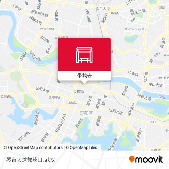 琴台大道郭茨口地图