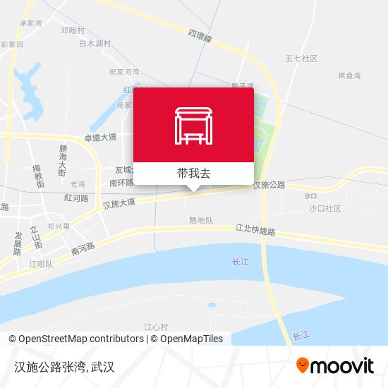汉施公路张湾地图