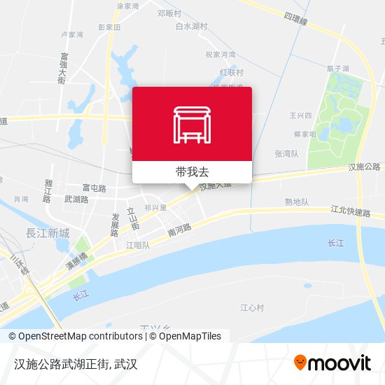 汉施公路武湖正街地图