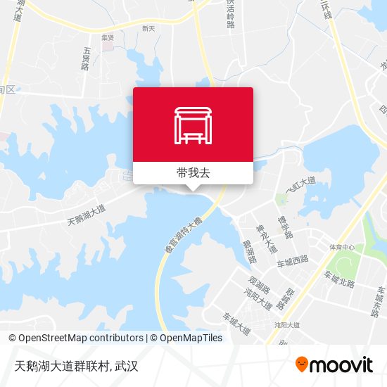 天鹅湖大道群联村地图