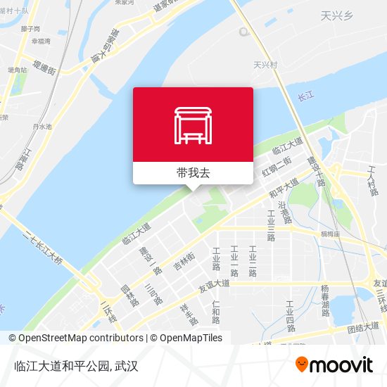 临江大道和平公园地图
